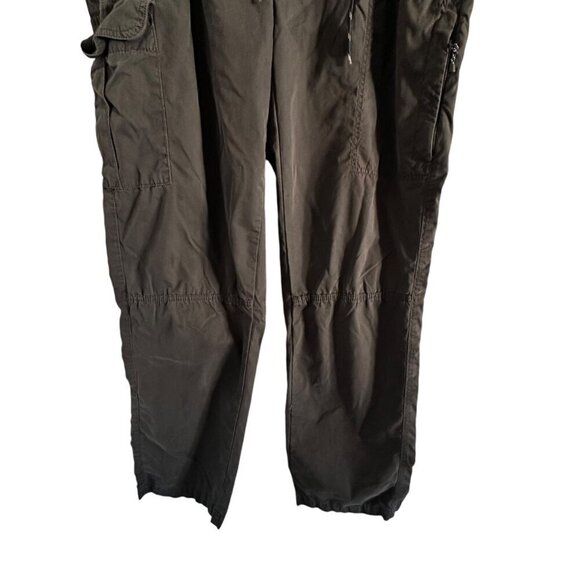 St Johns Bay Cargo Pants Women's Large gray fleece lined zip pocket - Picture 4 of 10
